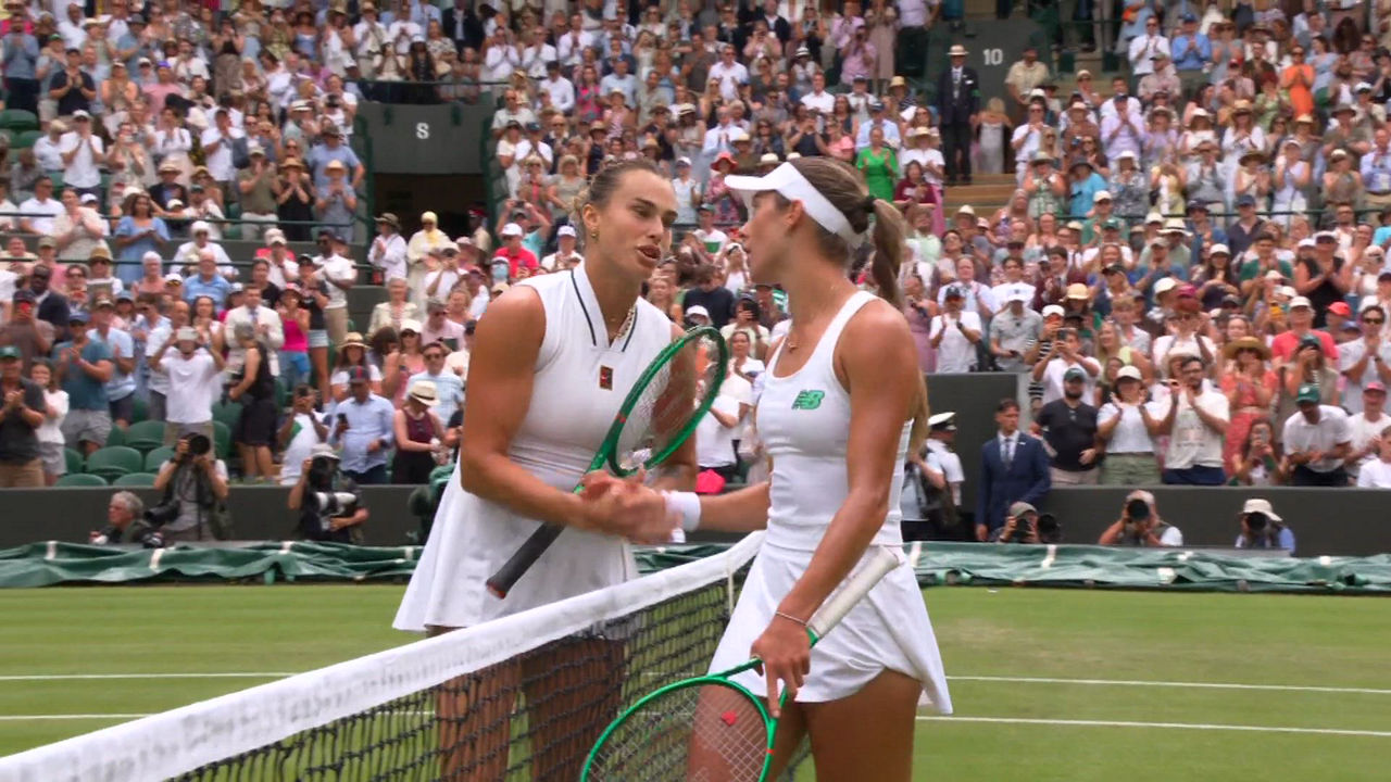Sabalenka extends tie-break streak in win over Kessler - The Championships,  Wimbledon